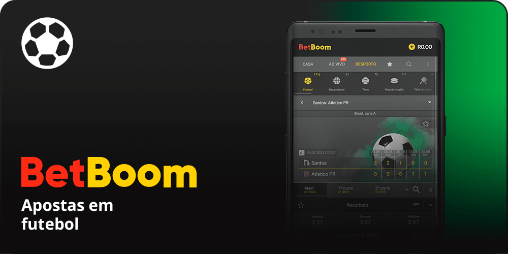 Apostas em futebol - Betboom App