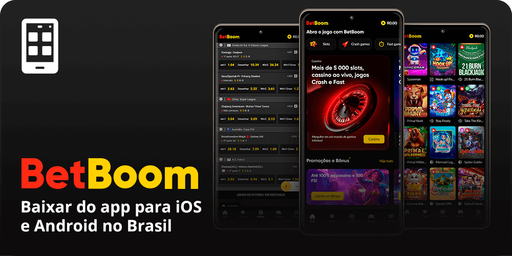 BetBoom Cassino Baixar do app para iOS e APK para Android